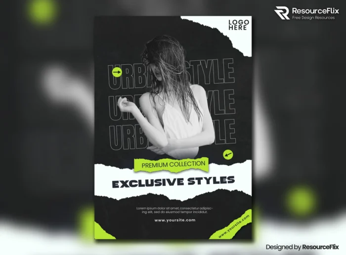 Free Exclusive Apparel Collection Flyer PSDT