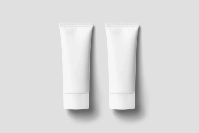 Free Lying Cosmetic Tube Mockup