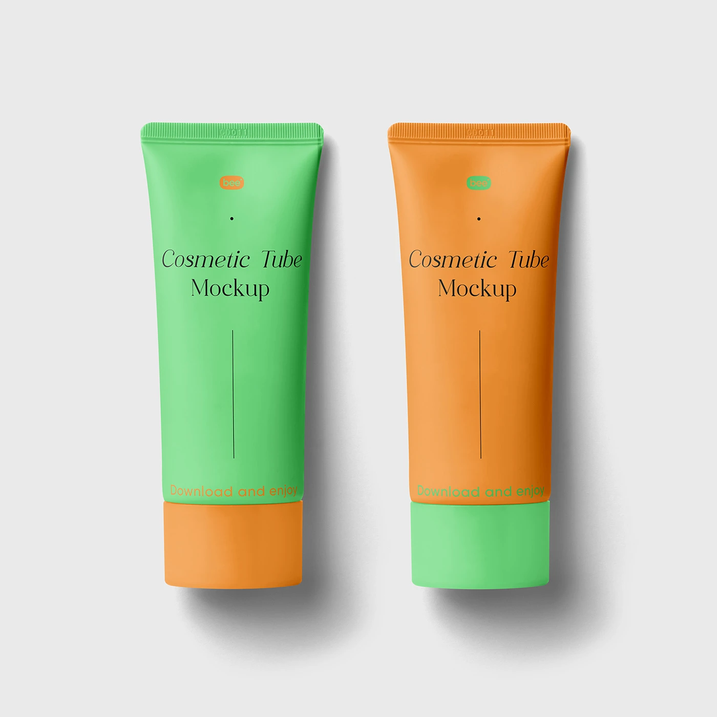 Free Lying Cosmetic Tube Mockups