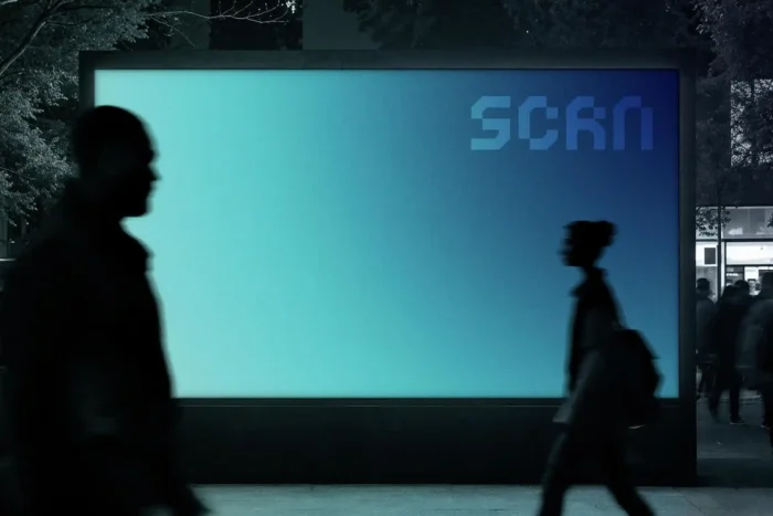 Free Outdoor LED Screen Mockup PSDT