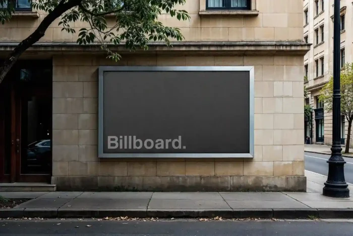 Free Outdoor Small Billboard Mockup