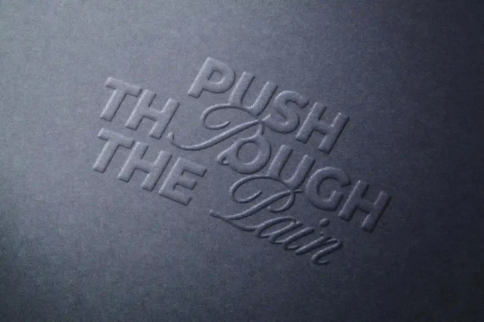 Free Paper Emboss Logo Mockup PSD