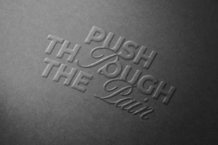 Free Paper Emboss Logo Mockup PSDT