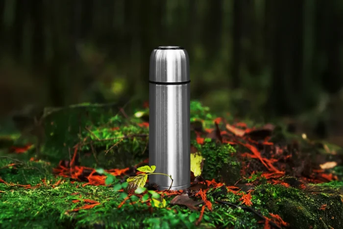 Free Thermos Bottle Mockup PSD