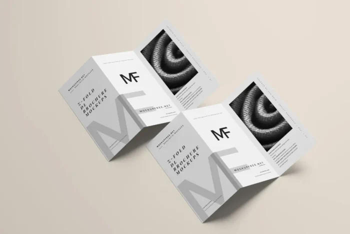Free Z Fold DL Brochure Mockup PSD