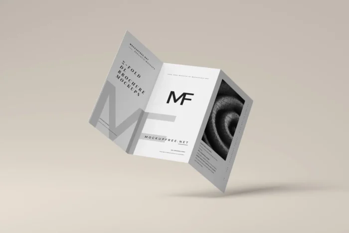 Free Z Fold DL Brochure Mockups PSDT1