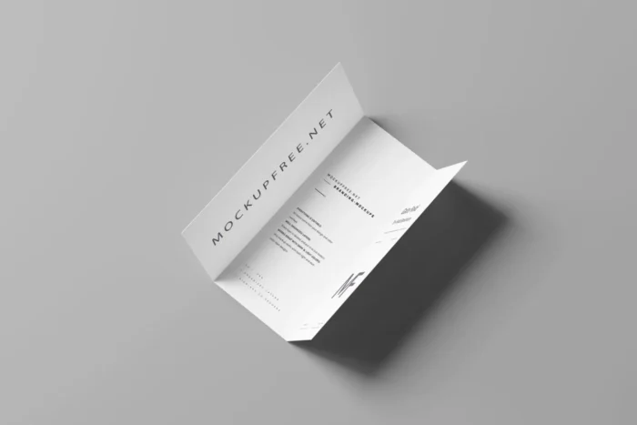 Gate Fold Brochure Mockup set