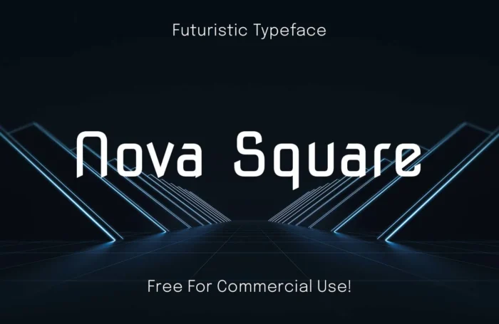 Nova Square – Bold Techno Future Font