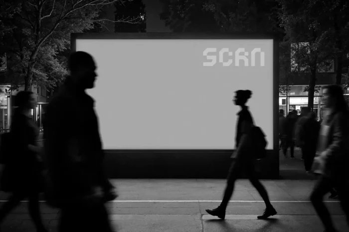Outdoor LED Screen Mockup PSD