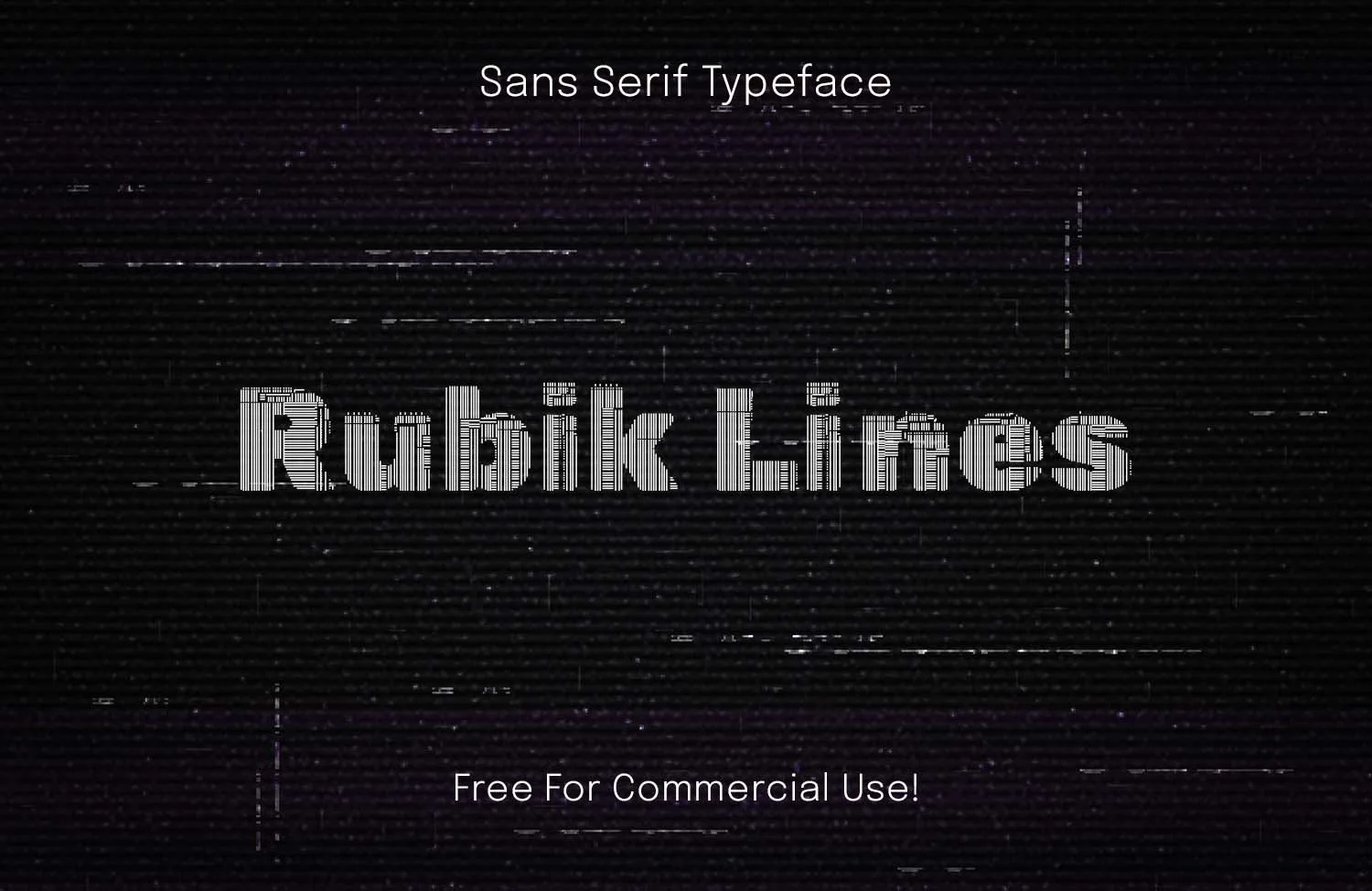 Rubik Lines – Free Glitch Font