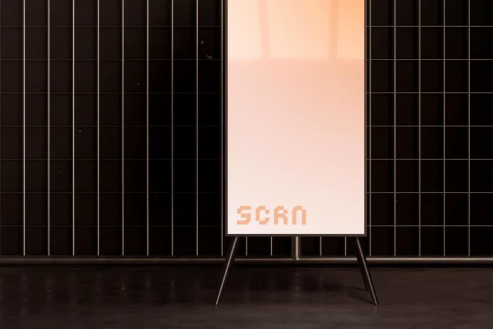 Screen Type Rollup Mockup – 4K Vertical Display P
