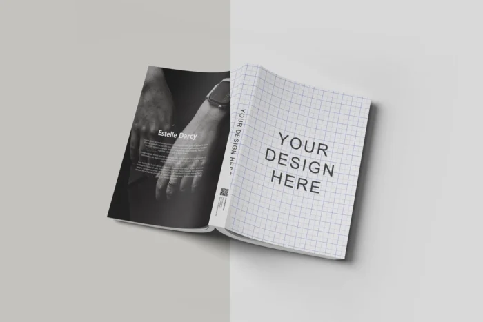 Free Open-Back Book Cover Mockup