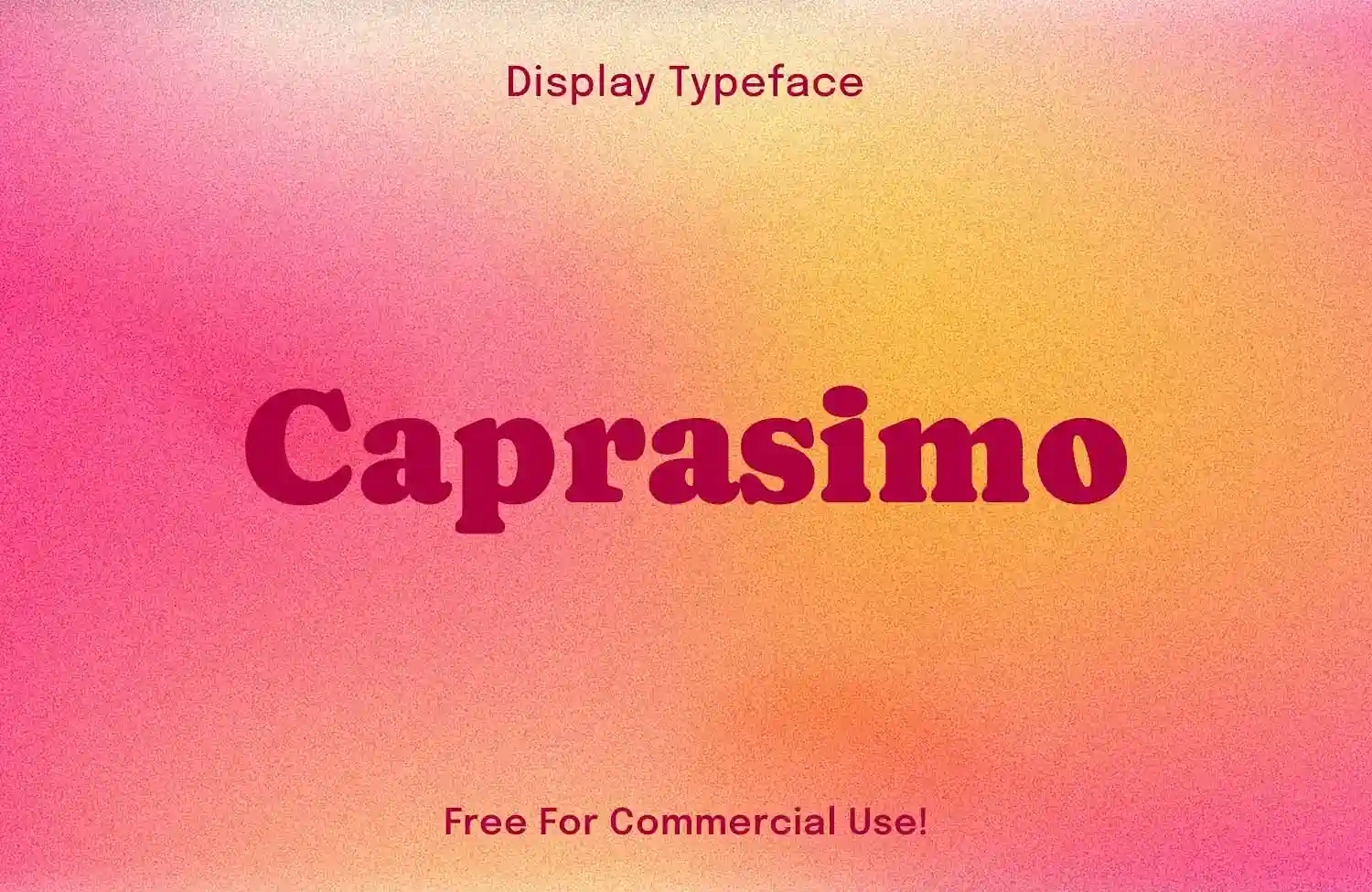 Caprasimo – Cute Display Font