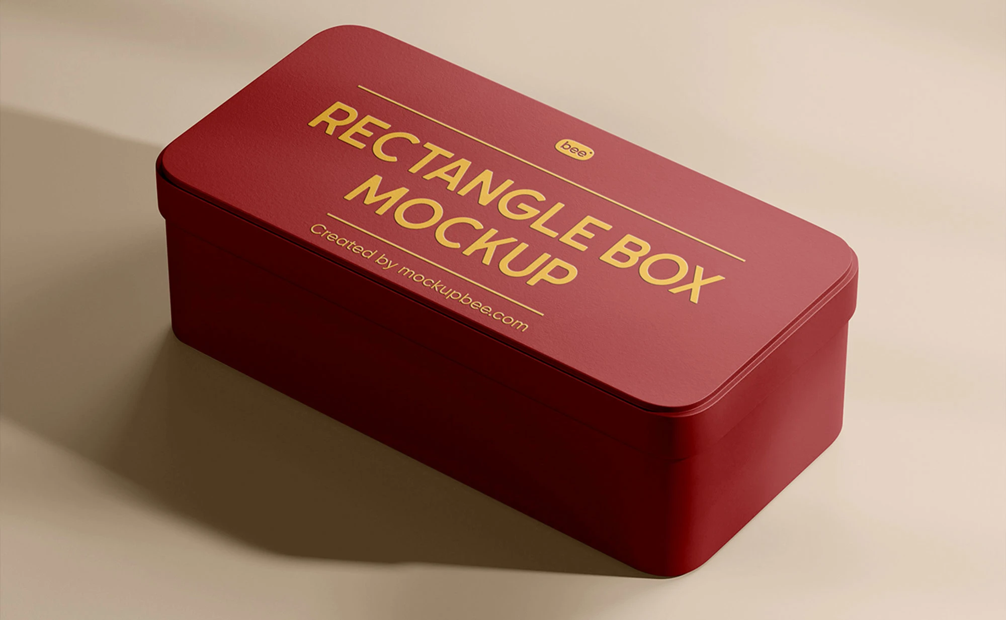 Free Metal Elegant Box Mockup PSD