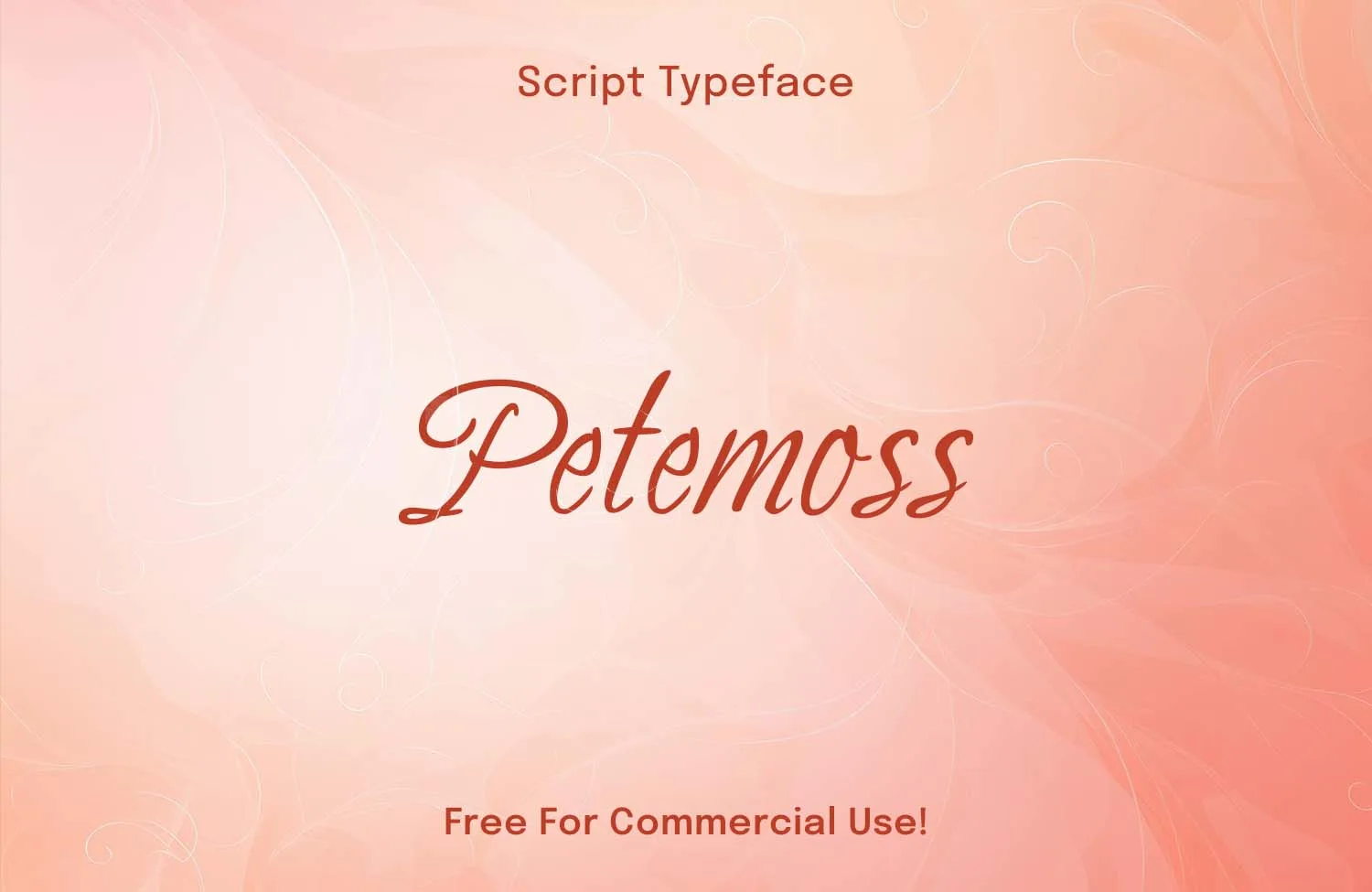 Petemoss – Fancy Script Font