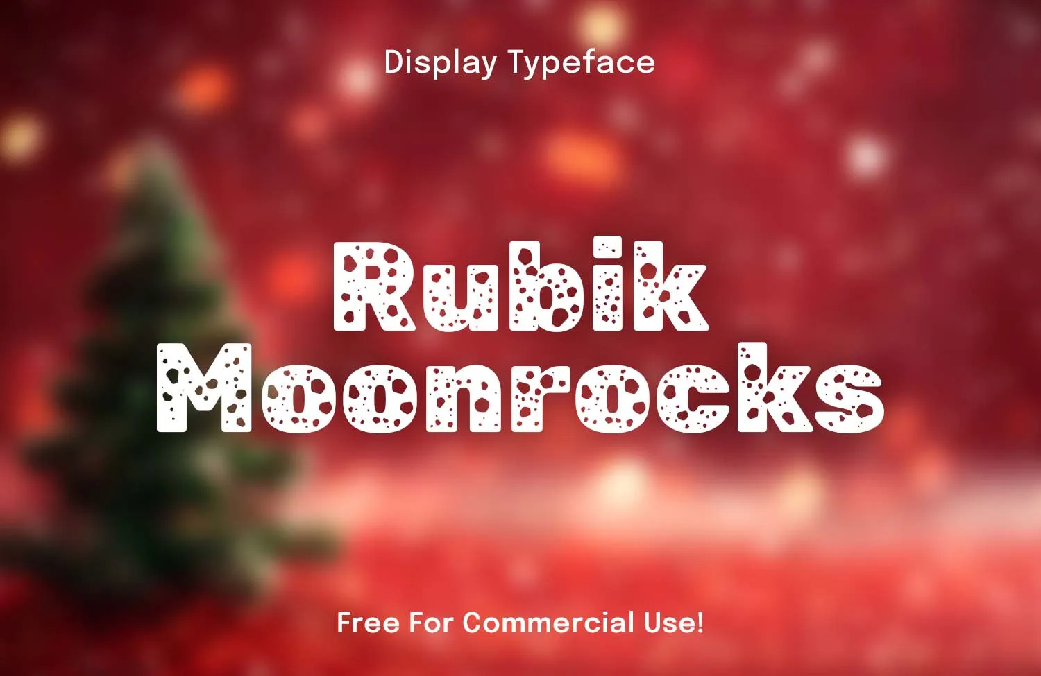 Rubik Moonrocks – A Playful Seasonal Display Font