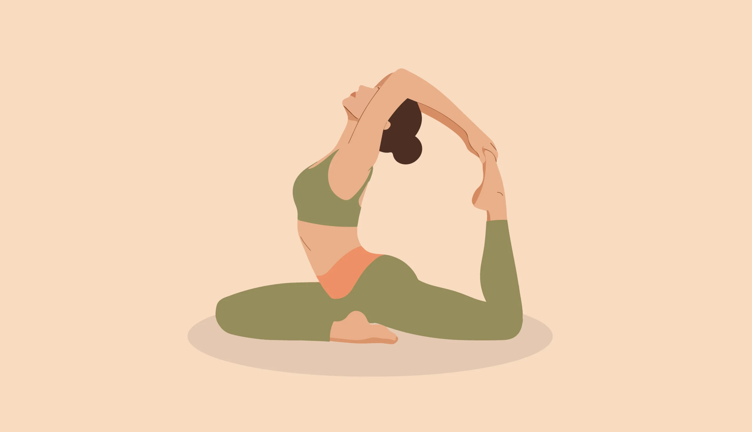 Yoga pose illustration