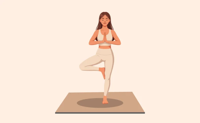 Free Namaste Yoga Illustration