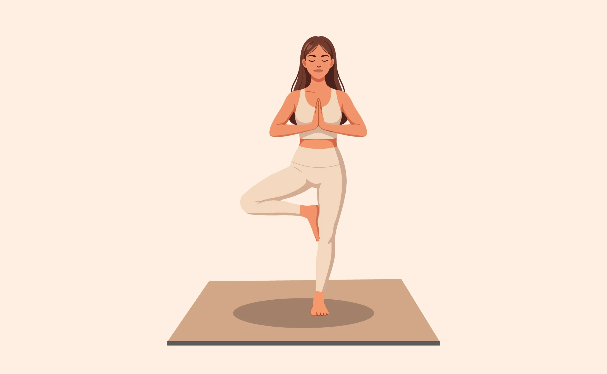 Free Namaste Yoga Illustration