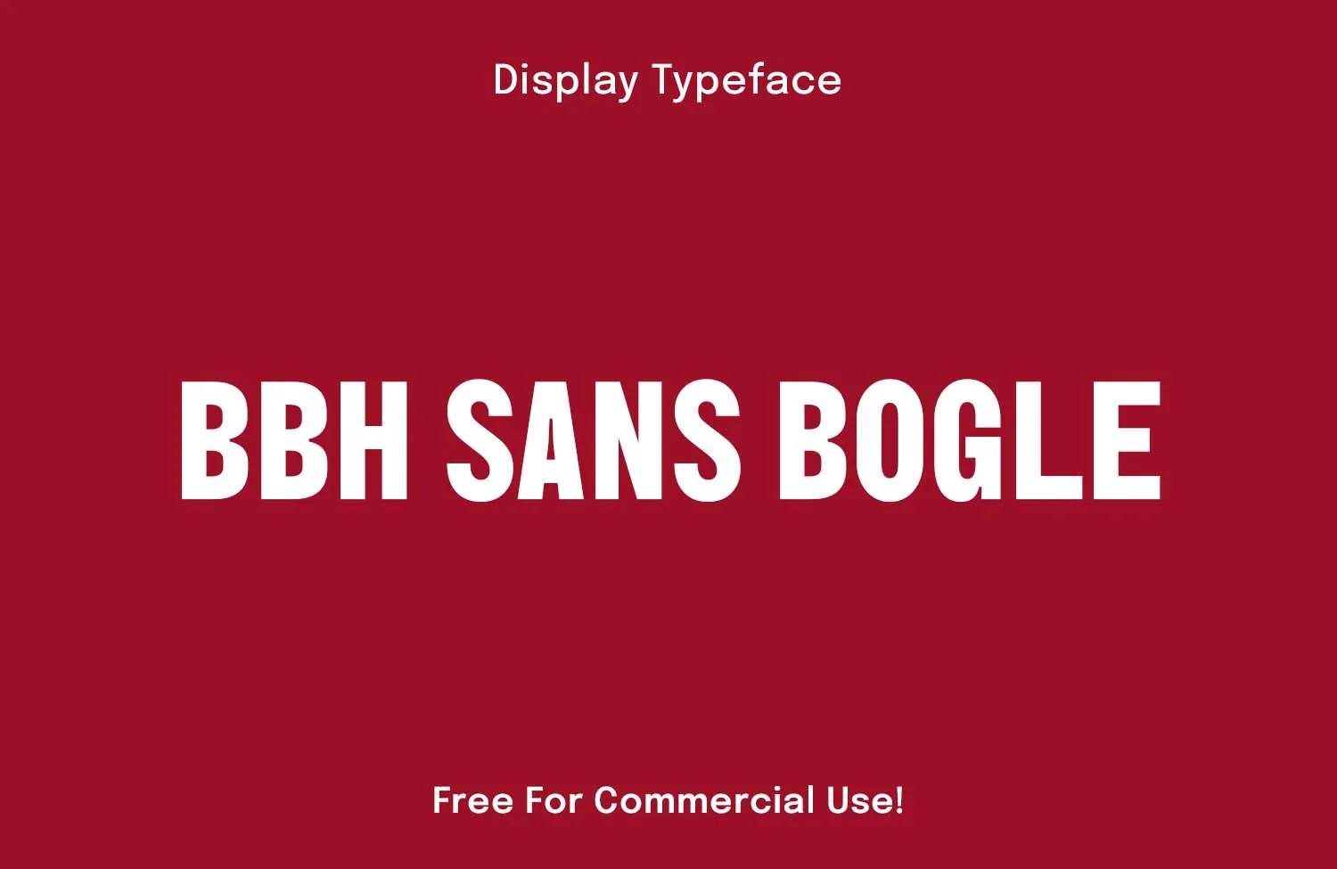 BBH Sans Bogle – Bold Condensed Sans Serif Font