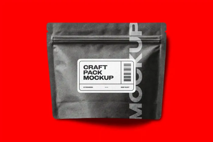 Free Craft Package Bag Mockup PSD3