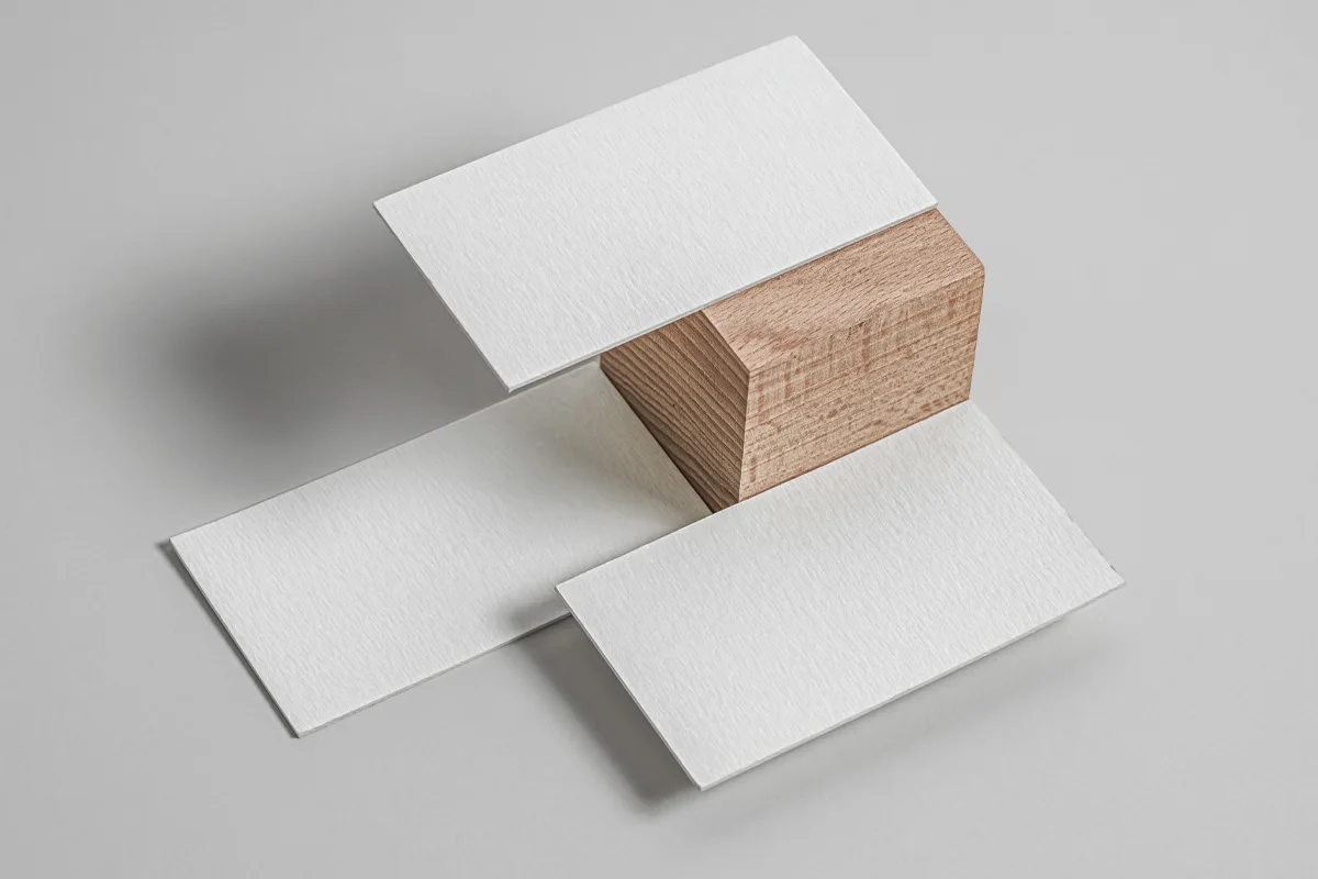 Free Rigid Business Cards MockupT