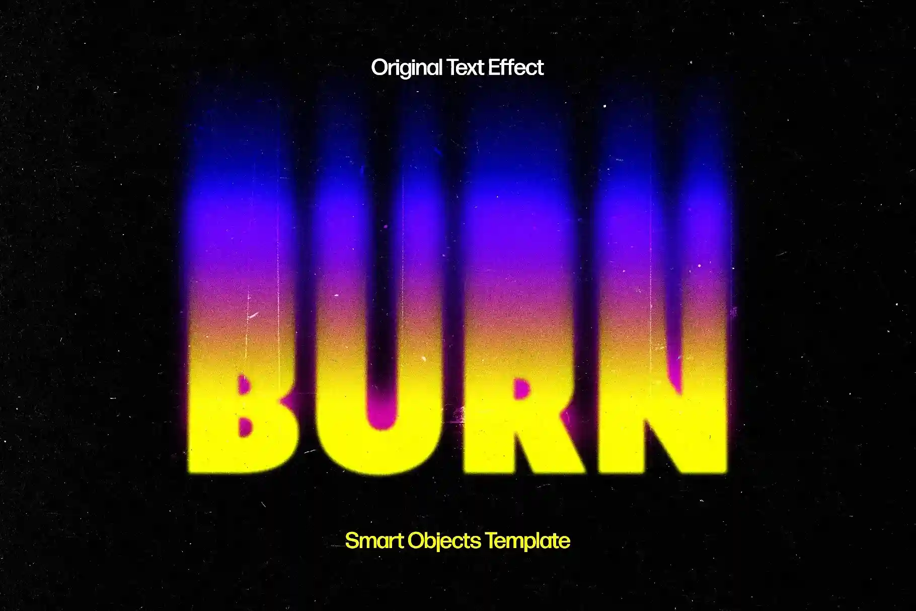 Free Smudged Toxic Text Effect PSD