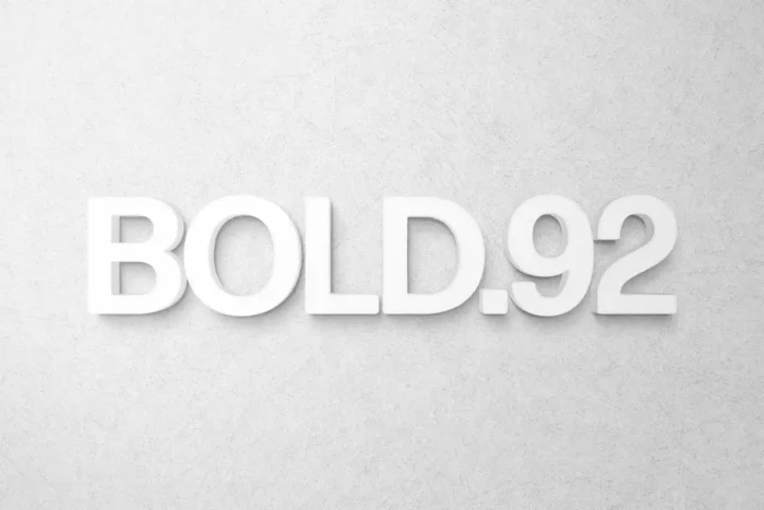 Free White 3D Signage Effect PSD1