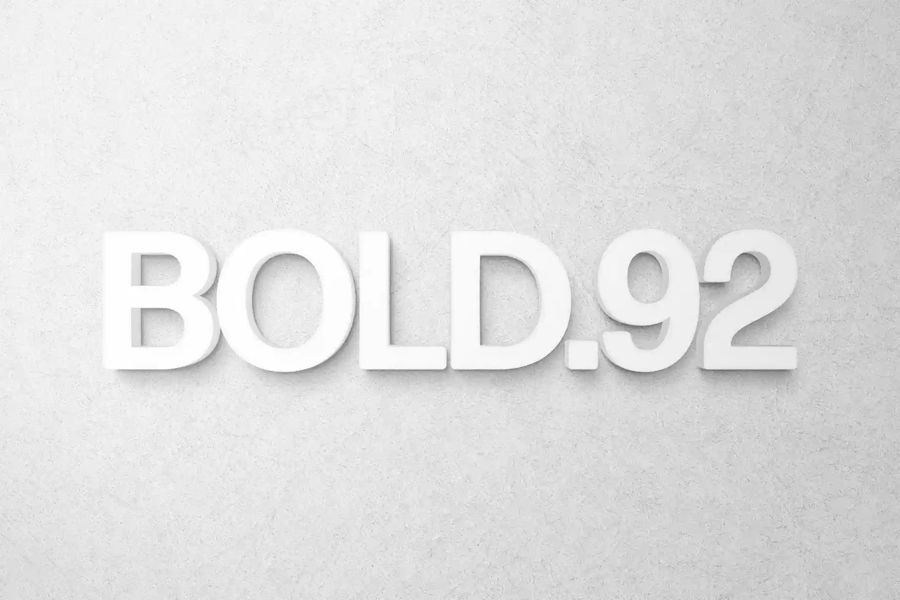 Free White 3D Signage Effect PSD1