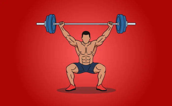 Free weight lifting Illustration vector