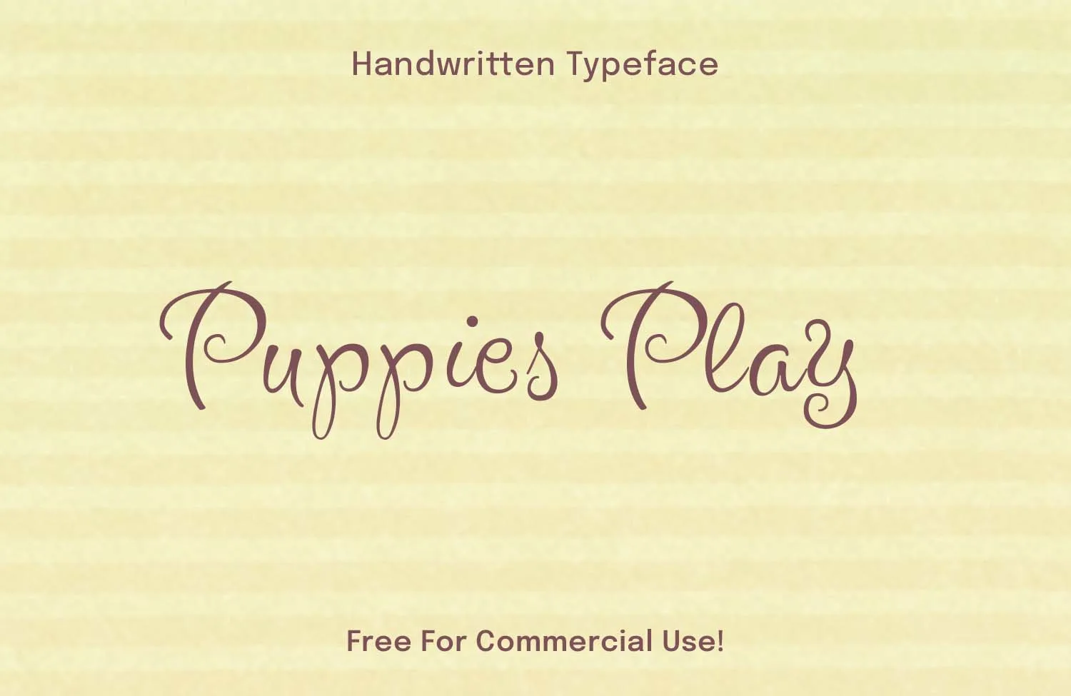 Puppies Play – A Fun and Playful Script Font