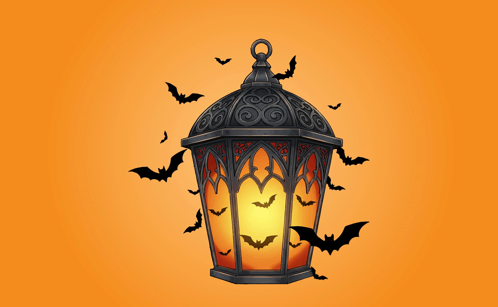 Free Halloween Lantern Illustration