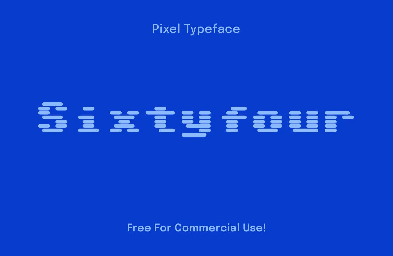 Sixtyfour – Pixel Font