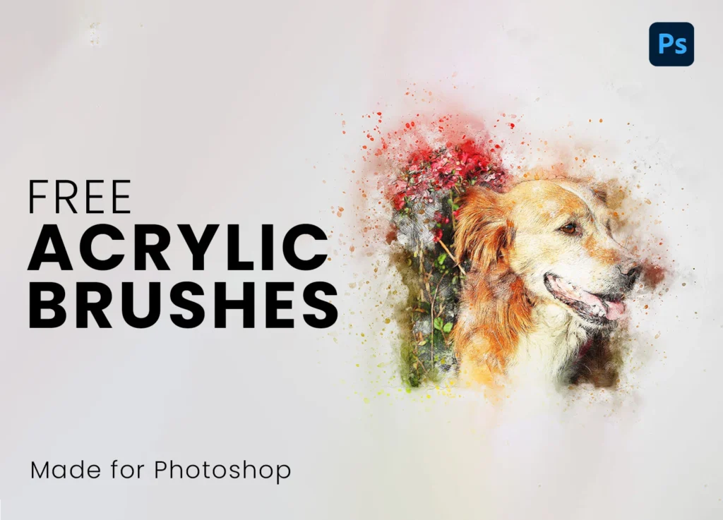 Free 33 Acrylic and Gouache Brushes for Photoshop