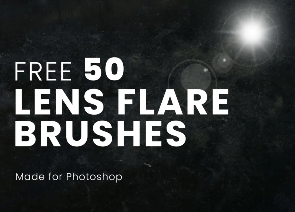 Free 50 Lens Flare Brushes for Photoshop