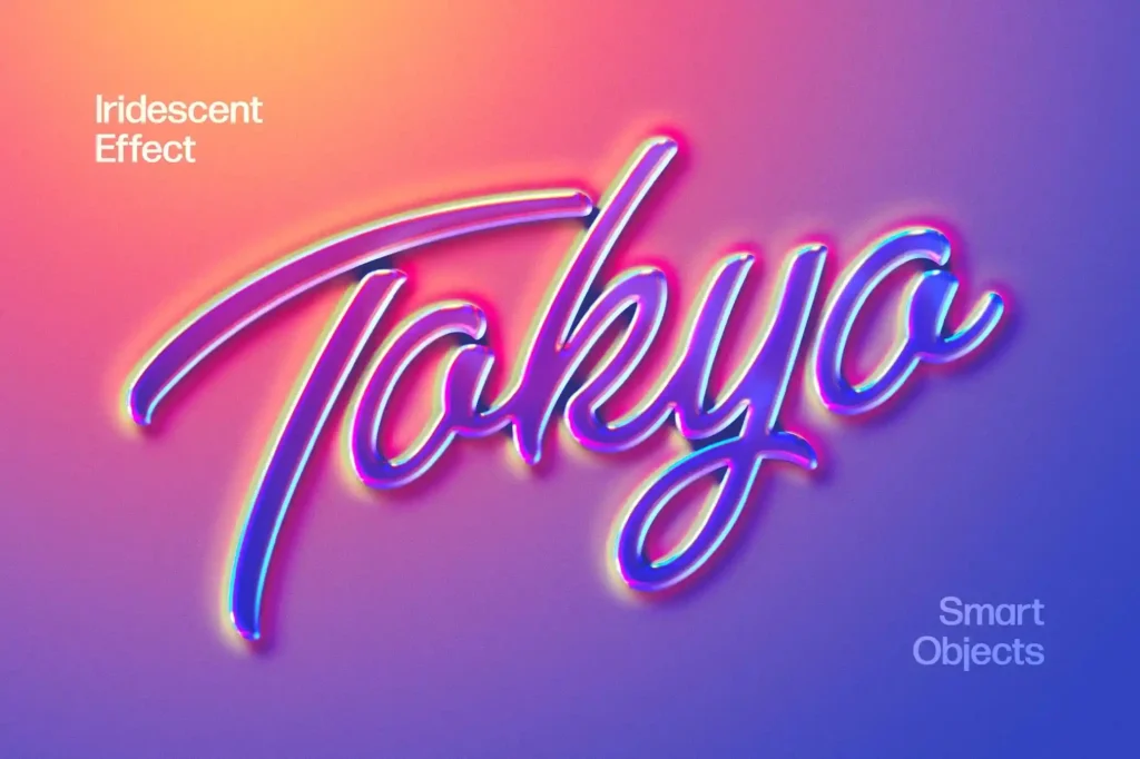 Free Gradient Holo Text Effect