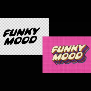 Free Stacked Candy Color Text Effect PSD