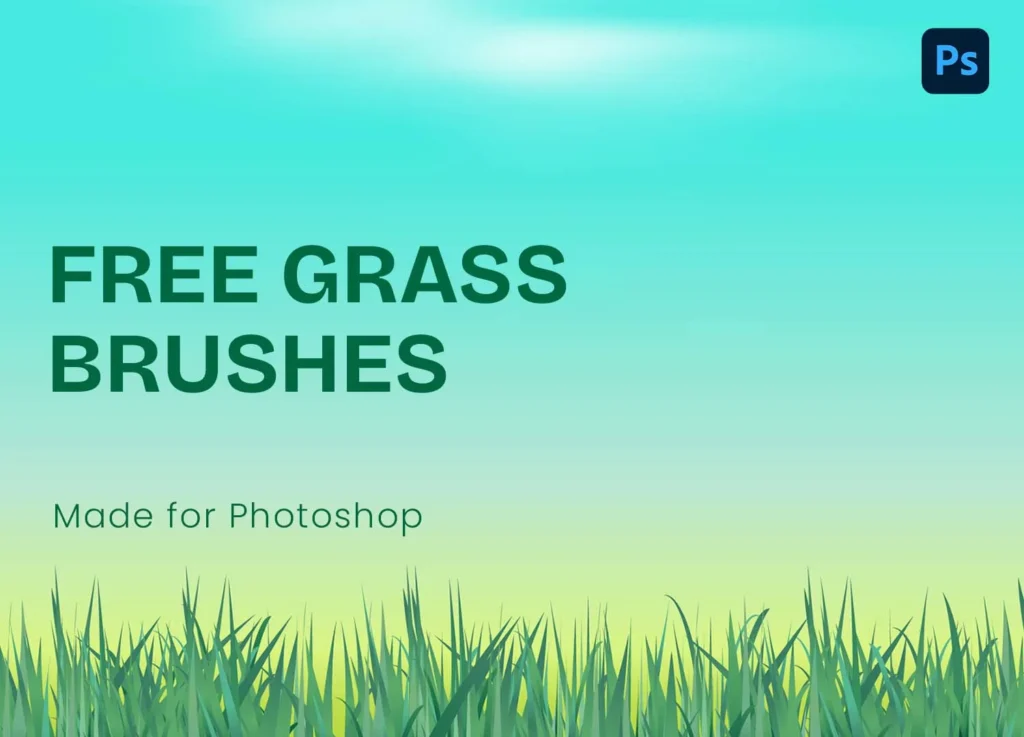 Free 30 Grass Brushes for Photoshop