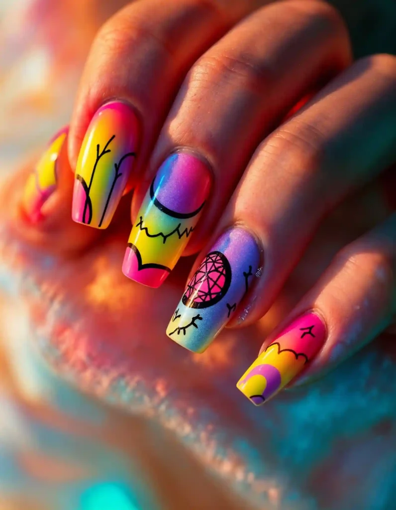 Minimalist Nail Line Art Design – Elegant Photography