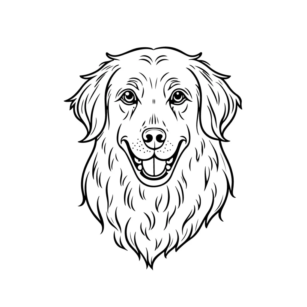 Dog illustration line art: Perfect for Logos and Designs