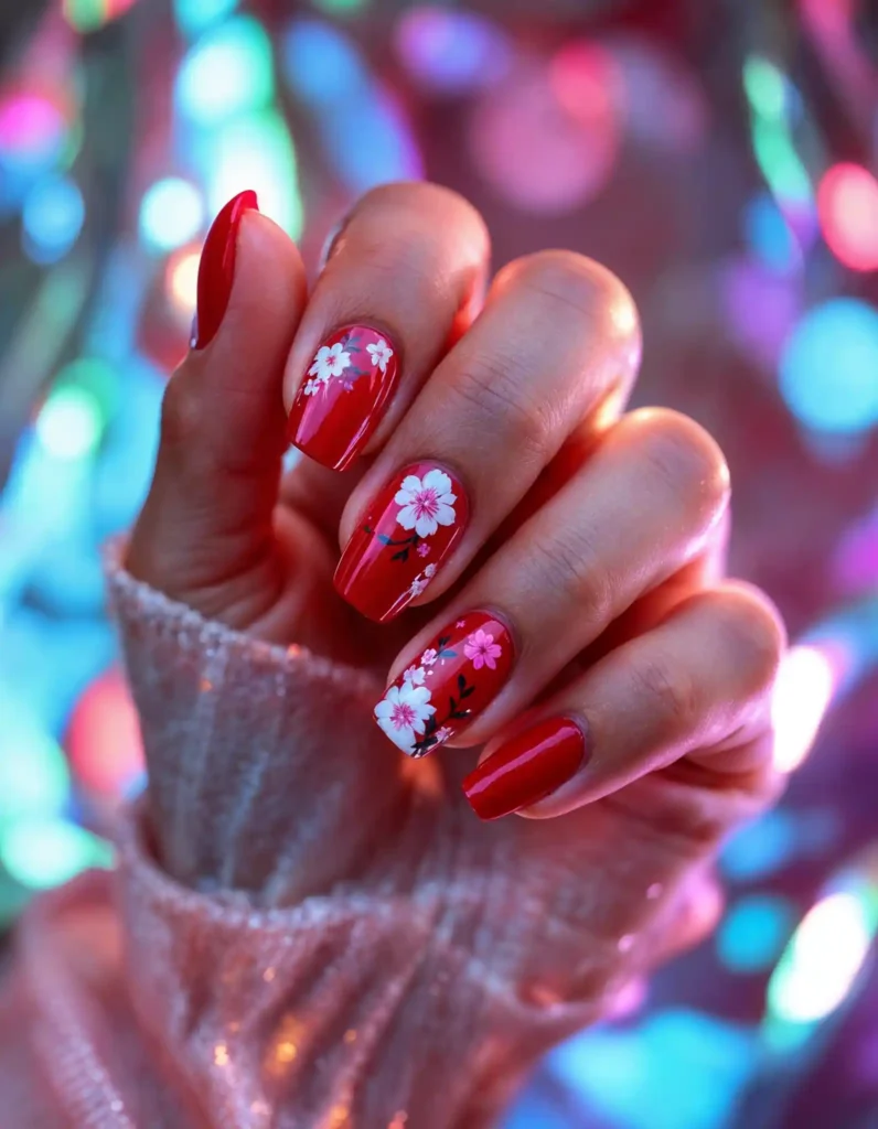 Tropical Nail Design – Stunning Floral Nail Art