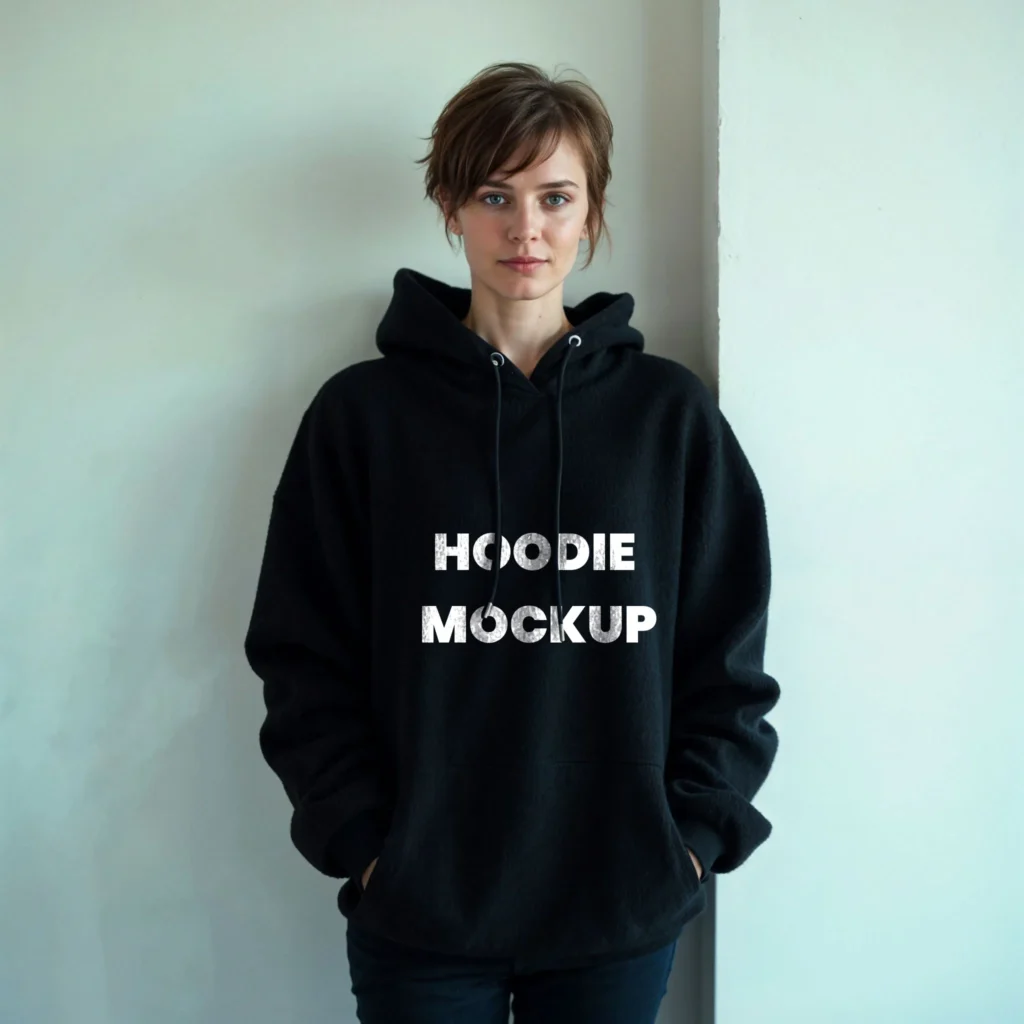 Black Hoodie Mockup