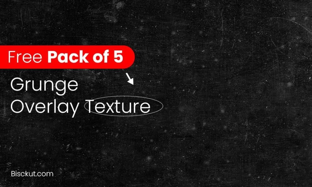 Pack of 5 Grunge Overlay