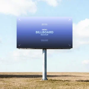 Free Country Side’s Field Billboard Mockup