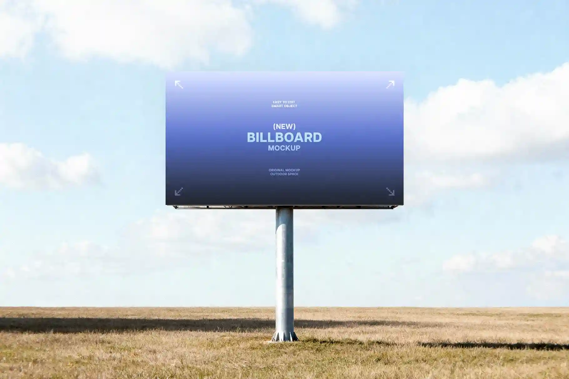 Free Country Side’s Field Billboard Mockup