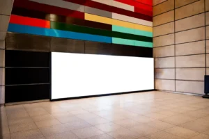 Free Wide Indoor Display Mockup1